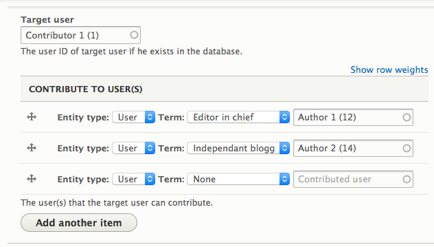 Champ spécial dynamic entity reference taxonomy