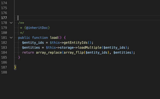 Méthode load() d'un ConfigEntityListBuilder