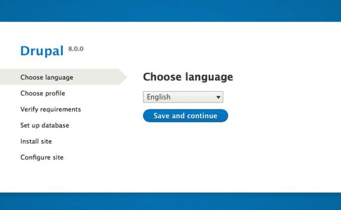 Installation de Drupal 8