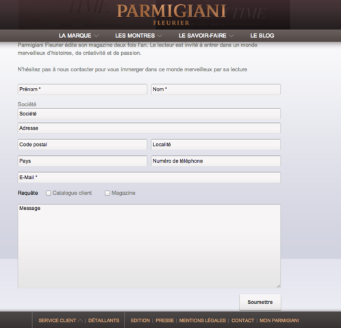 Parmigiani Fleurier - Edition (formulaire)