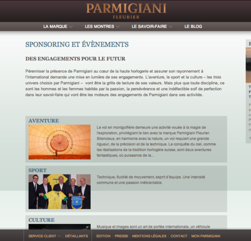 Parmigiani Fleurier - Sponsoring