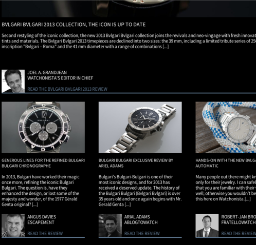 Watchonista - Action Bulgari Bulgari : reviews