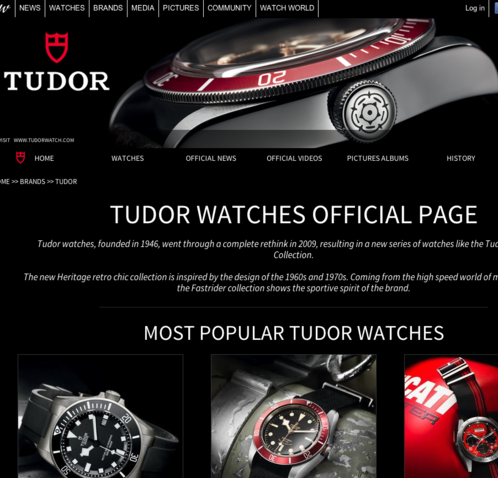 Watchonista - Marques : Accueil Tudor 2