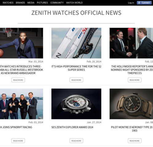 Watchonista - Brand : Zenith, last news